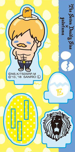 Acrylic Figure - The Seven Deadly Sins x Gudetama: Escanor x Gudetama