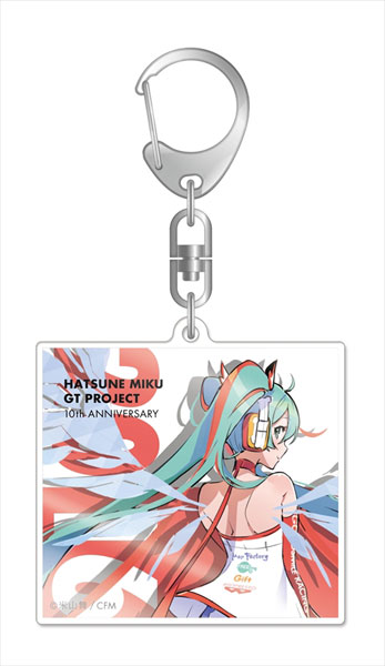 Set of 2 Hatsune Miku Vocaloid Anime Girl Acrylic Keychain v1