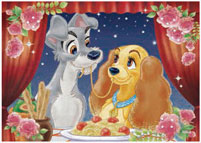 AmiAmi [Character & Hobby Shop]  Puzzle Decoration - Disney: Lady & the  Tramp -beautiful night- 108pcs (72-012)(Released)