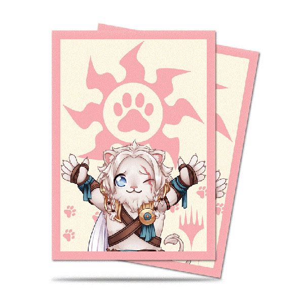 AmiAmi [Character & Hobby Shop] | Magic: The Gathering [Chibi Collection] Deck  Protector Sleeves Ajani Pack(Released)