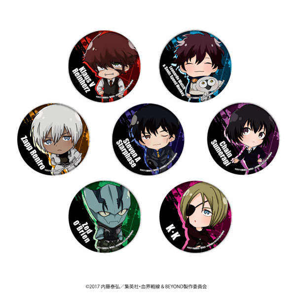 AmiAmi [Character & Hobby Shop]  Blood Blockade Battlefront & BEYOND Tin  Badge Set Leo & Zapp(Released)