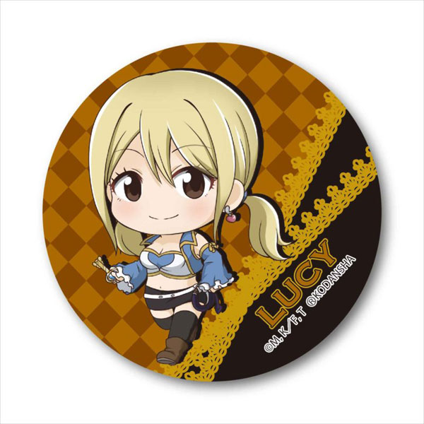 Fairy Tail Badges Lucy Natsu, Anime Fairy Tail Natsu Lucy