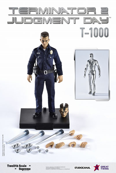 AmiAmi [Character & Hobby Shop] | Terminator 2 T2/ T-1000 1/12 Supreme  Action Figure DX ver(Released)