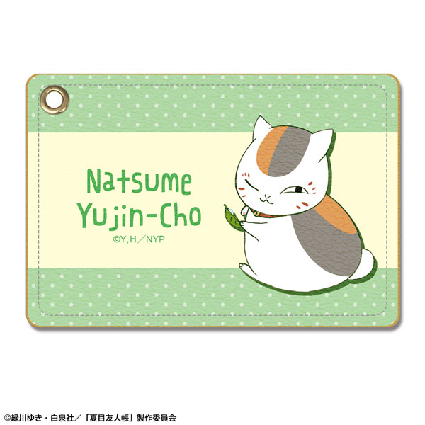License Agent Natsume Yuujinchou Leather Pass Case Design 04 (Nyanko Sensei /D) รูปภาพ 1