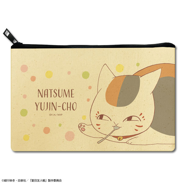 License Agent Natsume Yuujinchou Flat Pouch Design 04 (Nyanko Sensei /D) รูปภาพ 1