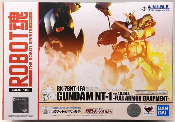 AmiAmi [Character & Hobby Shop] | (Pre-owned ITEM:B+/BOX:B)Robot Spirits  -SIDE MS- RX-78NT-1FA Gundam NT-1 ver. A.N.I.M.E. -Equipped with Chobham  Armor- 