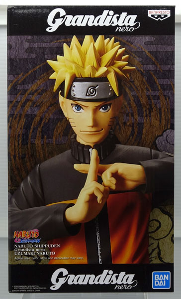 FIGURE NARUTO SHIPPUDEN - NARUTO UZUMAKI - GRANDISTA NERO