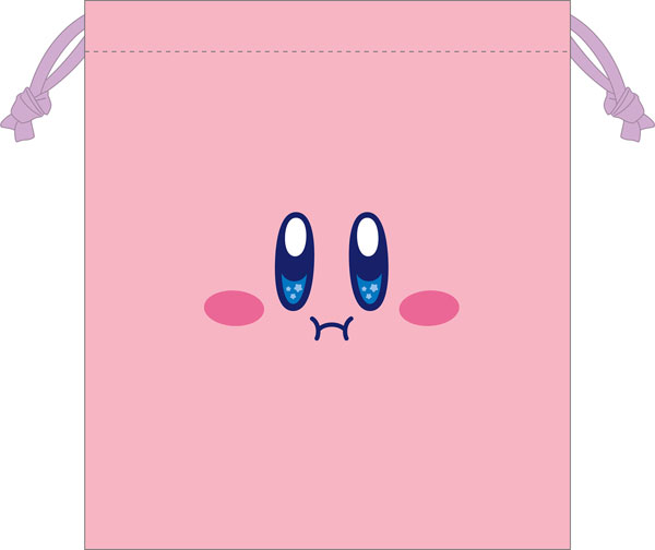 Ensky Kirby Pu Pu Pu Face Drawstring Bag (1) Kirby รูปภาพ 1