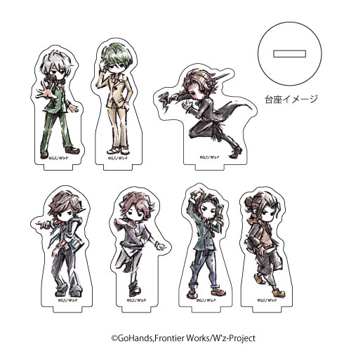 AmiAmi [Character & Hobby Shop]  Acrylic Puchi Stand Niehime to Kemono no  Ou 01/ GraffArt Illustration 5Pack BOX(Released)