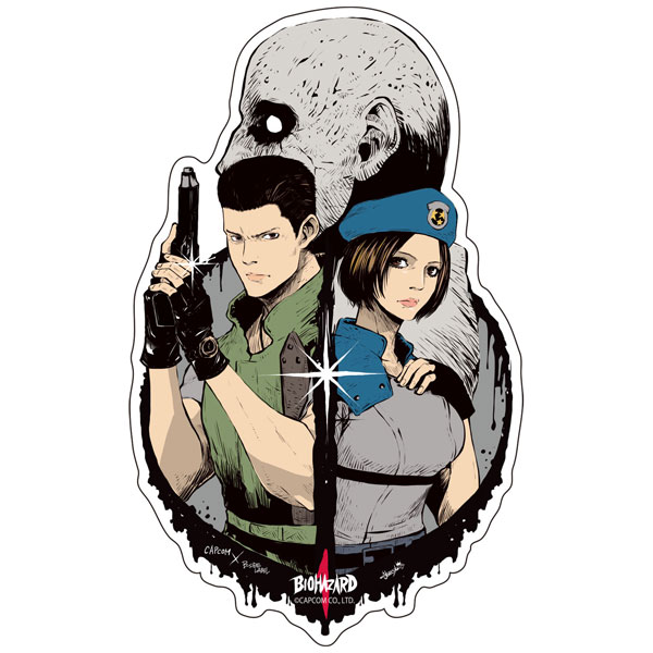バイオハザード1 クリス&ジル ステッカー B-SIDE LABEル カプコン AmiAmi [Character & Hobby Shop] | CAPCOM x B-SIDE LABEL Sticker