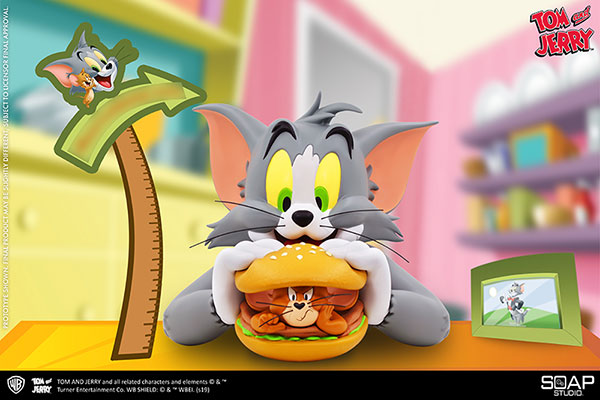 トムとジェリー フィギュア ハンバーガー トムとジェリー メガバーガー バストフィギュア - TOM AND JERRY