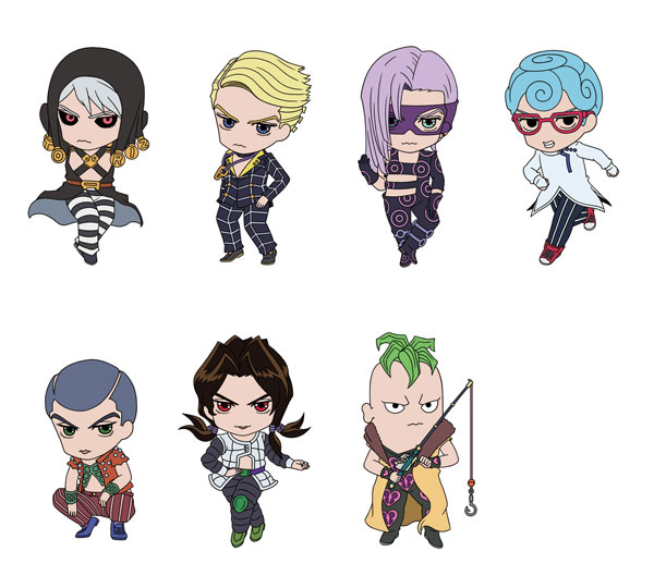 JoJo's Bizarre Adventure Golden Wind Rubber Strap Collection Vol. 1 SET