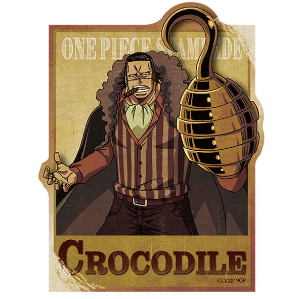 Sticker One Piece Crocodile Wanted