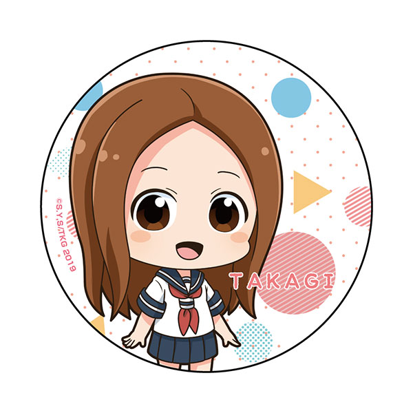 AmiAmi [Character & Hobby Shop]  Karakai Jouzu no Takagi-san 2 Tin Badge  Takagi-san Deformed ver. A(Released)