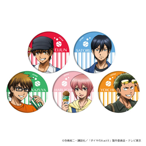 AmiAmi [Character & Hobby Shop]  Ace of Diamond - Long Tin Badge  Collection 18Pack BOX(Released)