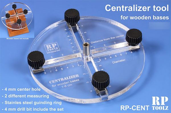 RP Toolz - Centralizer for wooden bases 1-8cm - RP-CENT
