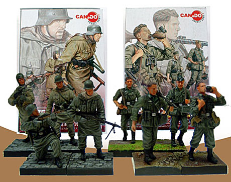 2) ドイツ軍兵士8種類　15入り