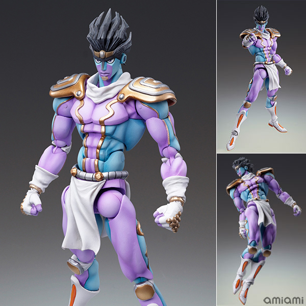 Star Platinum from Jojo part 3 Kujo Jotaro Stand Cosplay Costume - purple  color version - no muscle stuffed