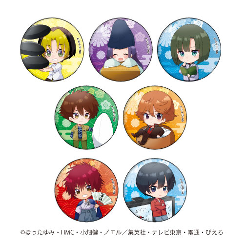 AmiAmi [Character & Hobby Shop]  TV Anime Hikaru no Go New Illustration  Tin Badge Collection [Hanafuda ver.] 6Pack BOX(Released)