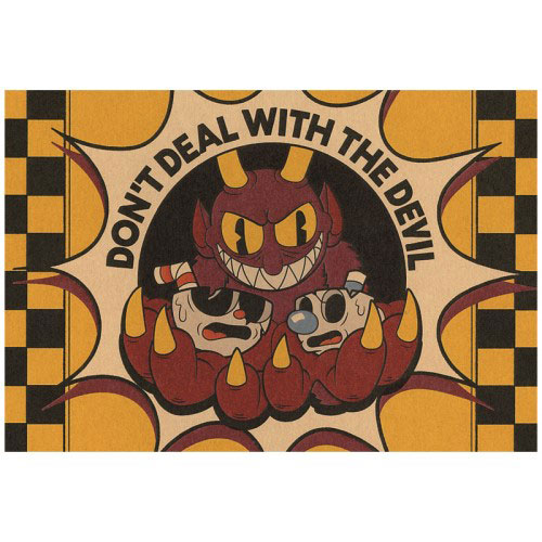 The devil melting design : r/Cuphead