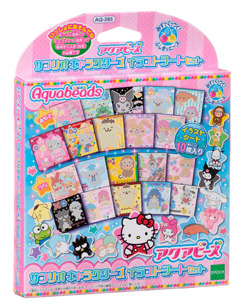 アクアビーズアート　ＡＱ－２８５　サンリオキャラクターズ　イラストシートセット