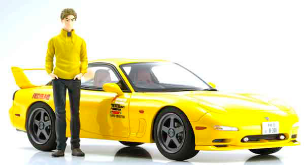 AmiAmi [Character & Hobby Shop] | KYOSHO Original 1/18 New Initial D the  Movie Mazda RX-7 FD3S w/Keisuke Takahashi Figure(Released)