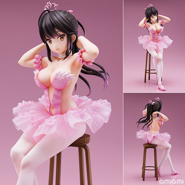 (Pre-owned ITEM:B+/BOX:B)Anmi Illustration "Flamingo Ballet Group" Ponytail Girl Complete Figure(Released)
