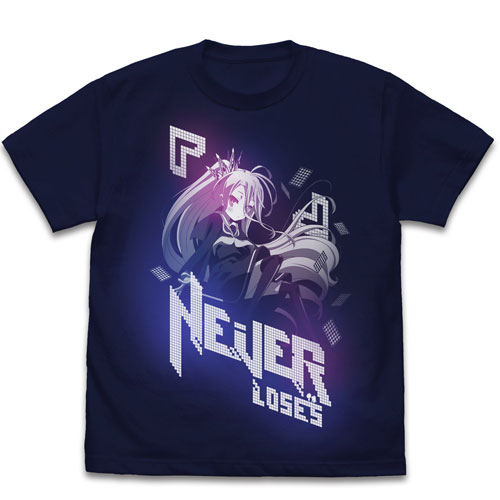 No Game No Life "Shiro" T-shirt Ver.2.0/NAVY-L