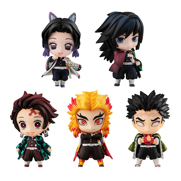 MegaHouse Demon Slayer: Kimetsu no Yaiba Tanjiro and the Pillars Mascot Set A