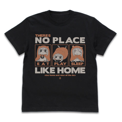 COSPA Himouto! Umaru-chan R Umaru no Yappari Ouchi ga Ichiban T-shirt /BLACK-L รูปภาพ 1