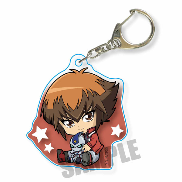 Gyugyutto Acrylic Key Ring Yu-Gi-Oh! 5D`s Yusei Fudo & Stardust