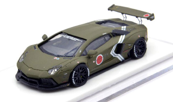 Liberty Walk 1/64 LIBERTY WALK LB Works Aventador LP700 Army Green รูปภาพ 1