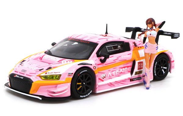 Pop Race エヴァ アウディ マリ フィギュア付 1/64 AmiAmi [Character & Hobby Shop] | 1/64 Audi R8 LMS Eva RT