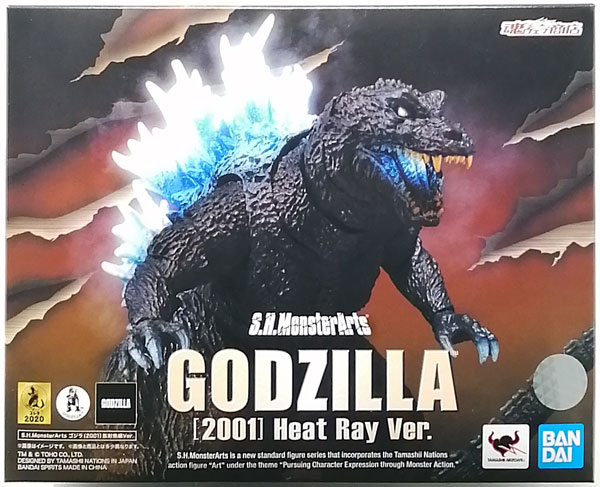 AmiAmi [Character & Hobby Shop] | (Pre-owned ITEM:A/BOX:B)S.H.MonsterArts  Godzilla, Mothra, King Ghidorah Daikaijuu Soukougeki Godzilla (2001) Atomic  Breath Ver. [Tamashii Web Shoten Exclusive](Released)