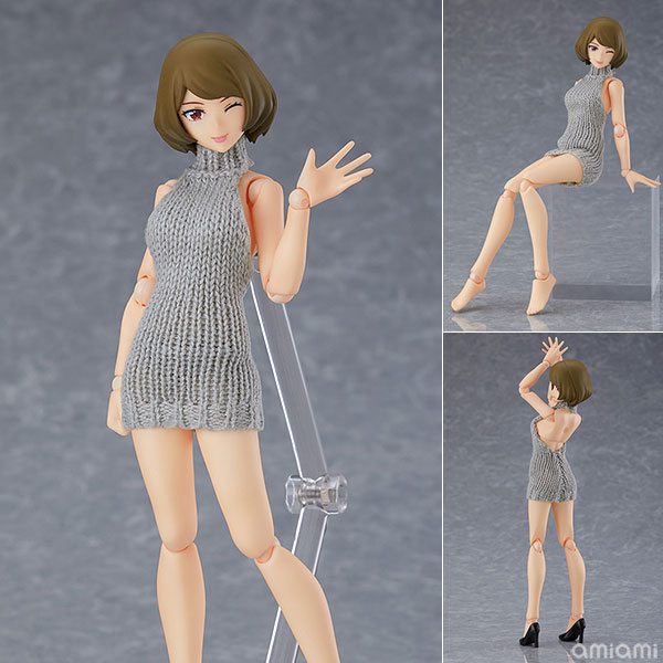 AmiAmi [Character & Hobby Shop] | figma Styles Female body (Chiaki) with  Backless Sweater Coordination(Released)