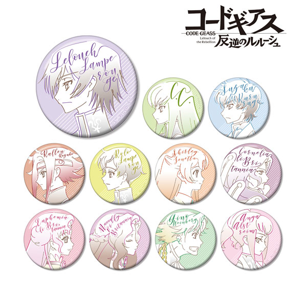 Badge Pins Lellouche & Suzaku & C. C. CODE GEASS: Lelouch of the