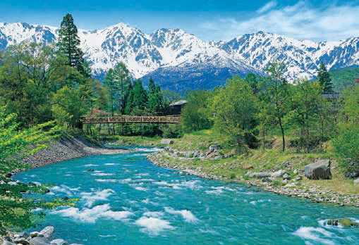 ｾﾝﾄﾗﾙ31-029白馬三山と清流