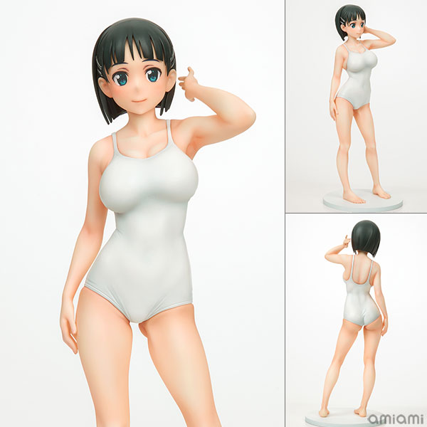 Q-six Sword Art Online Suguha Kirigaya White School Swimsuit ver. 1/7 Complete Figure