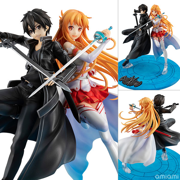 KADOKAWA Lucrea Sword Art Online Kirito & Asuna SAO 10th Anniversary Complete Figure image 1