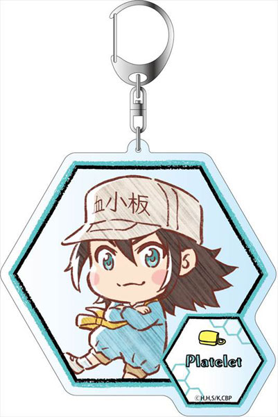 Hataraku Saibou Black - Platelet - Deka Acrylic Stand (Contents Seed)