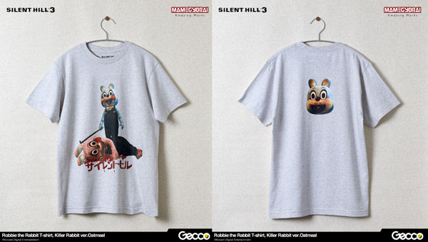 AmiAmi [Character & Hobby Shop] | Gecco Life Maniacs / SILENT HILL 3: Robbie  the Rabbit T-shirt Bludgeoning Rabbit Oatmeal Pattern L Size(Released)