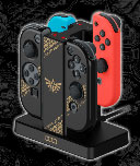 The Legend of Zelda Joy-Con Charging Stand + PC Hard Cover Set Nintendo  Switch