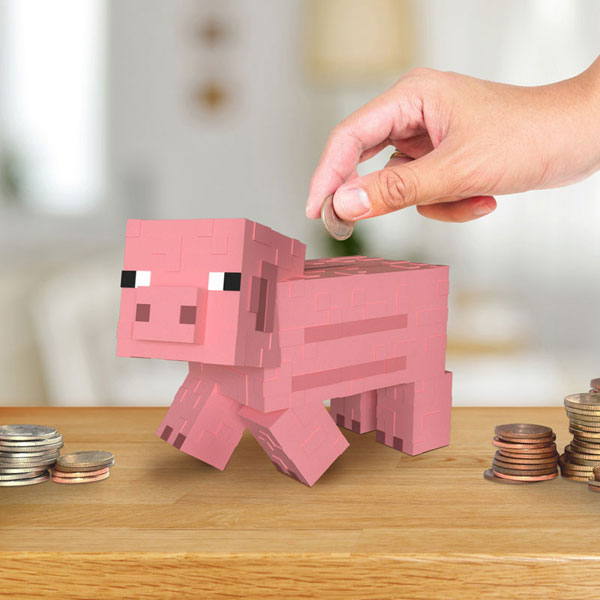 AmiAmi Character Hobby Shop Minecraft Pig Coin Bank Released