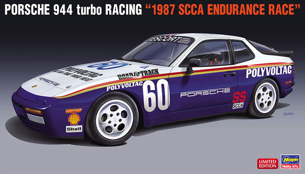 Hasegawa 1/24 포르쉐 944 터보 레이싱 "1987 SCCA 내구 레이싱" 프라모델