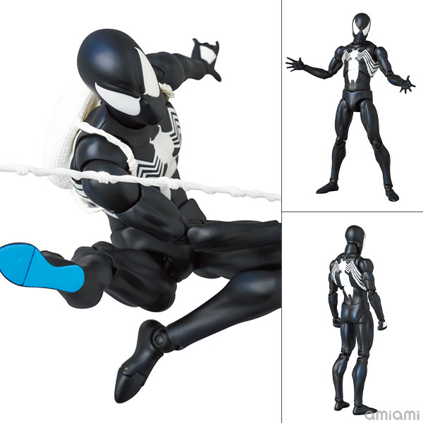 symbiote spider man mafex