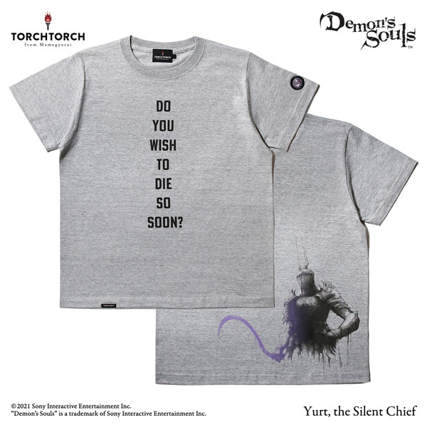 Demon's Souls x TORCH TORCH / T-shirt Collection: Yurt, the outlets Silent Chief Black S