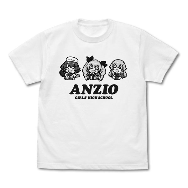 COSPA Girls und Panzer das Finale Anzio High School T-shirt /WHITE-S รูปภาพ 1