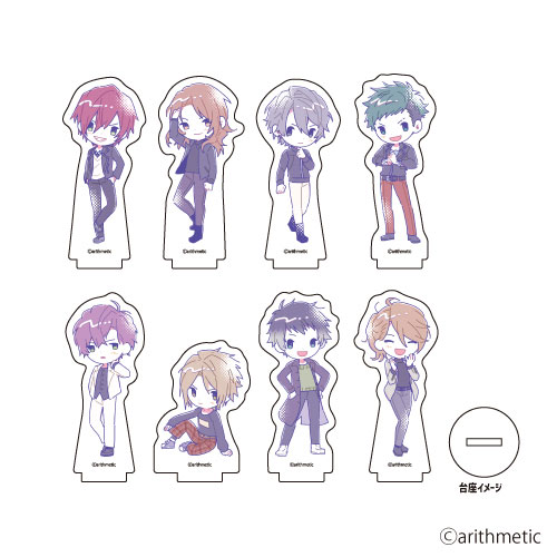 AmiAmi [Character & Hobby Shop]  Acrylic Puchi Stand DYNAMIC CHORD  02/Candy Art 8Pack BOX(Released)