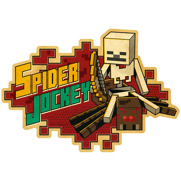 AmiAmi [Character & Hobby Shop]  MINECRAFT Travel Sticker (9) SPIDER  JOCKEY(Released)