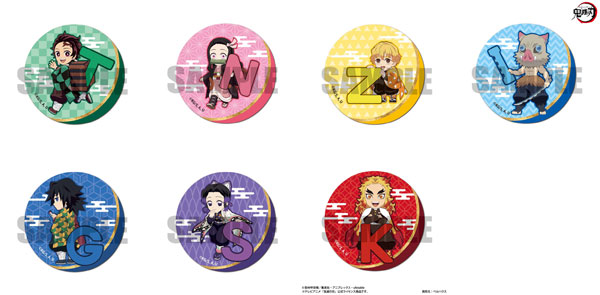 Badge Pins A Set metal badge Set (Autumn Harvest Festival / 4-piece Set)  Demon Slayer: Kimetsu no Yaiba - Mugen Train Version - x Lawson Loppi HMV  & BOOKS Online only